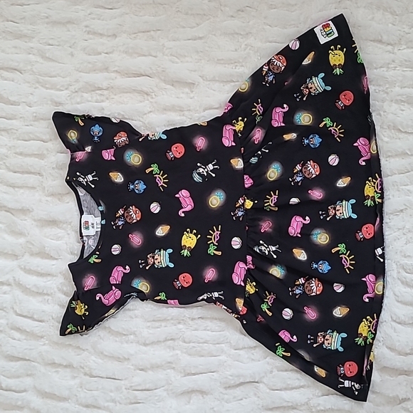 H&M Other - Toca Life H&M size 4 6 Black Flutter Sleeve Cotton Dress